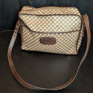 Vintage Pierre Cardin Shoulder Bag Messenger Monogram Purse 1970s 70s Logo Tote